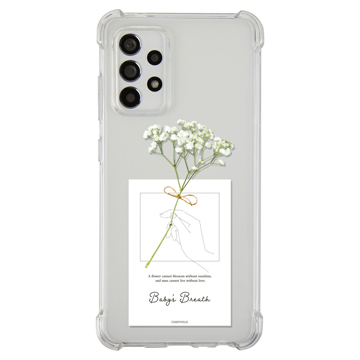 Galaxy 名入れ対応 一輪花 スマホケース