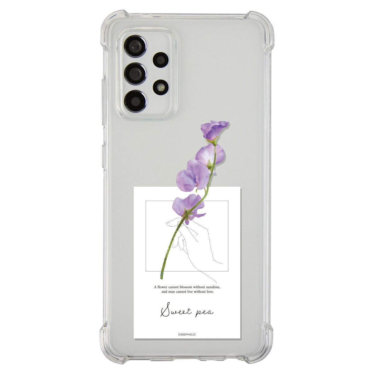 Galaxy 名入れ対応 一輪花 スマホケース