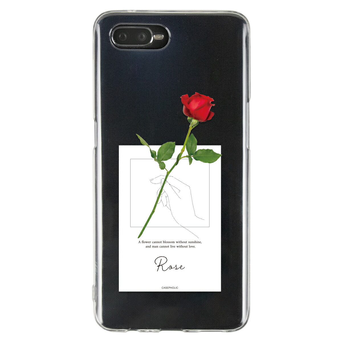 OPPO 名入れ対応 一輪花 スマホケース