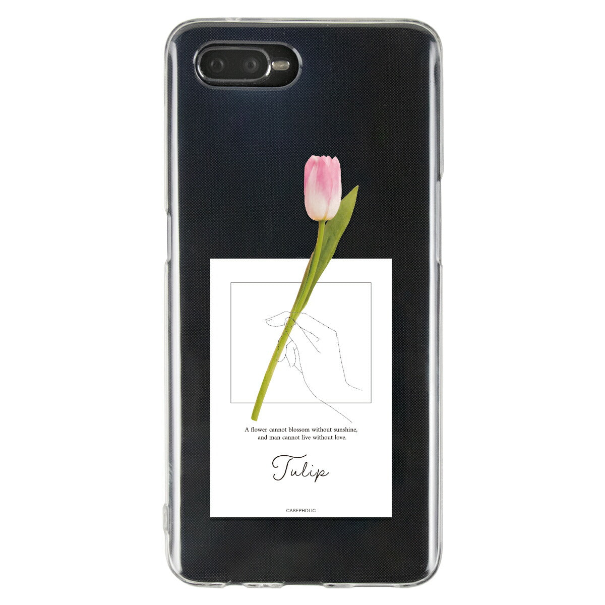 OPPO 名入れ対応 一輪花 スマホケース