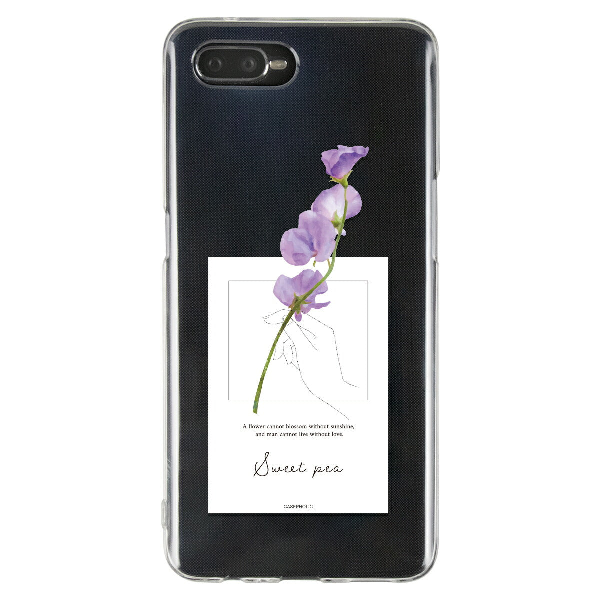 OPPO 名入れ対応 一輪花 スマホケース