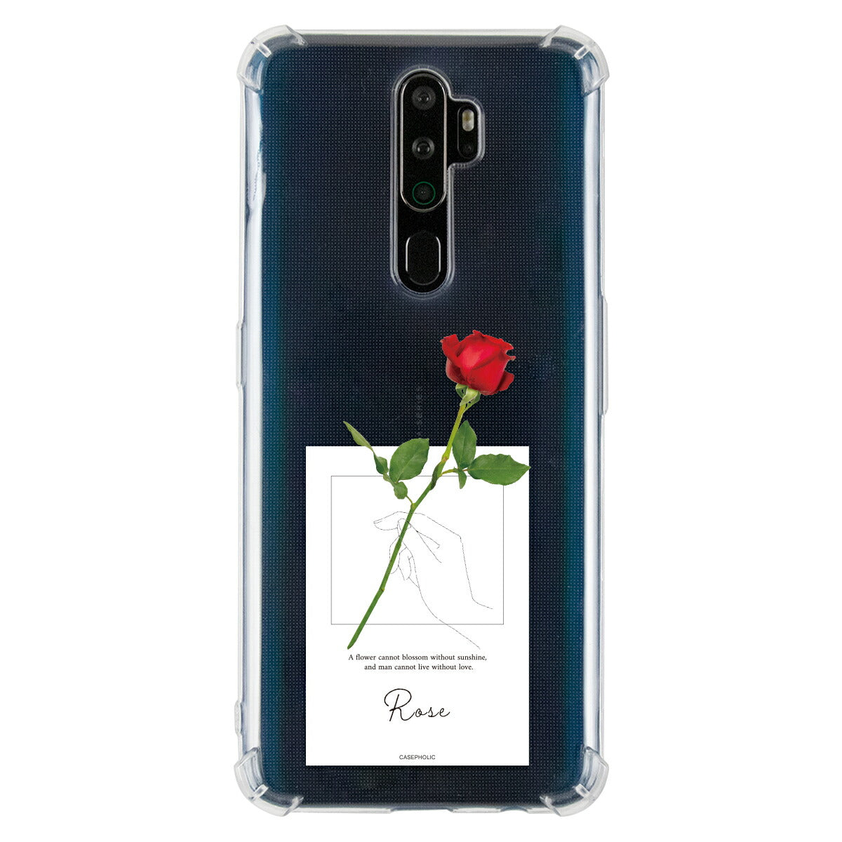 OPPO 名入れ対応 一輪花 スマホケース