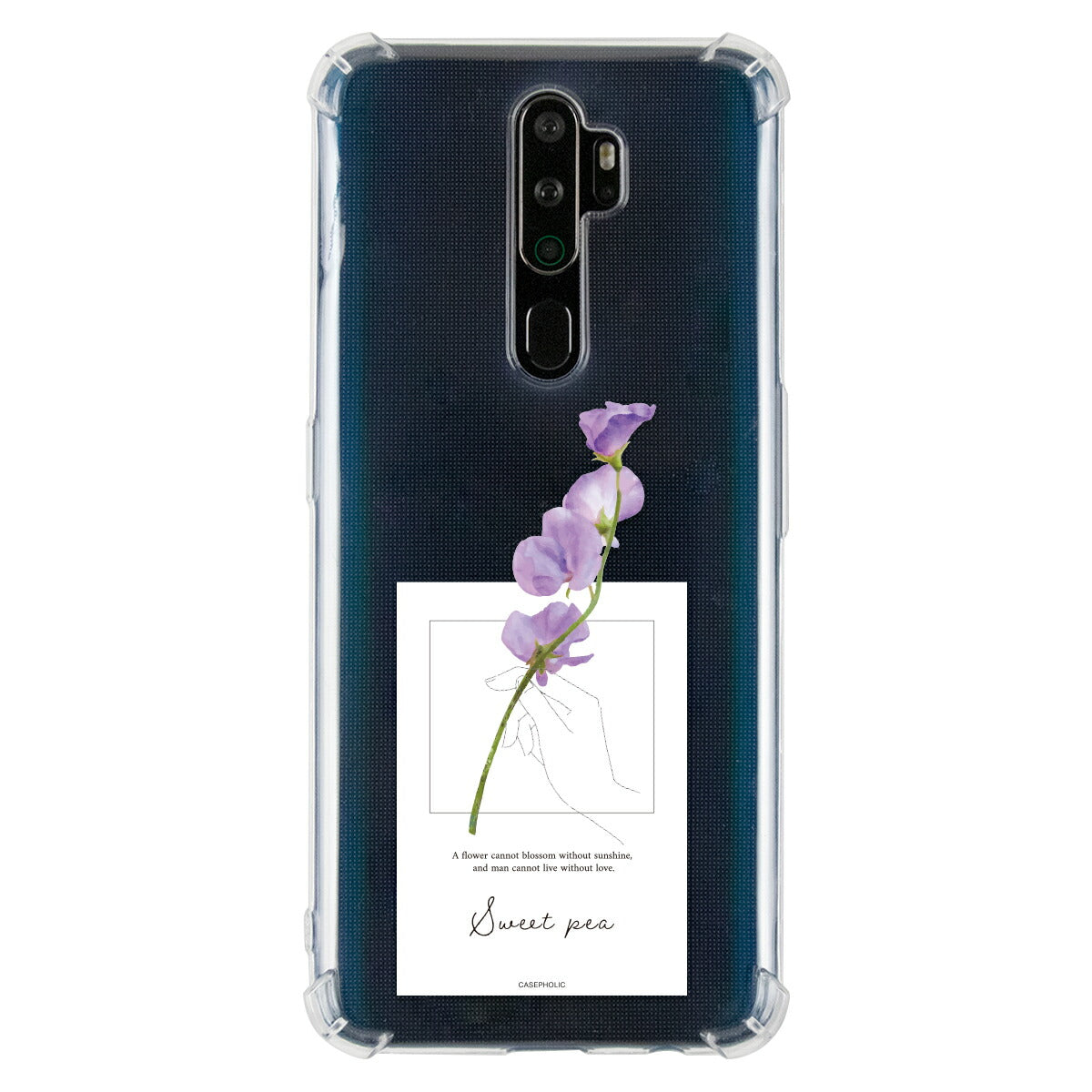 OPPO 名入れ対応 一輪花 スマホケース