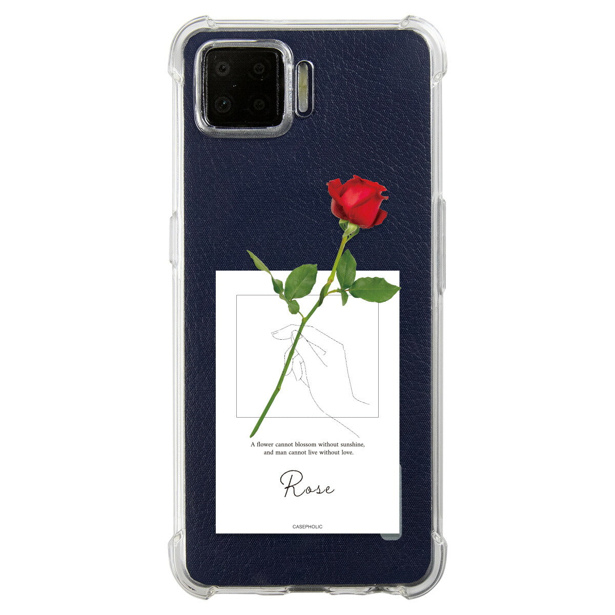 OPPO 名入れ対応 一輪花 スマホケース