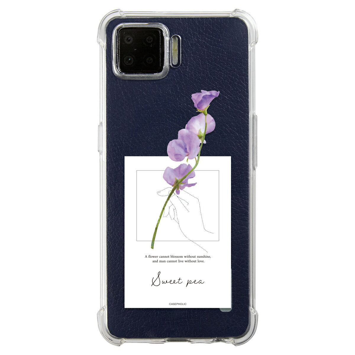 OPPO 名入れ対応 一輪花 スマホケース