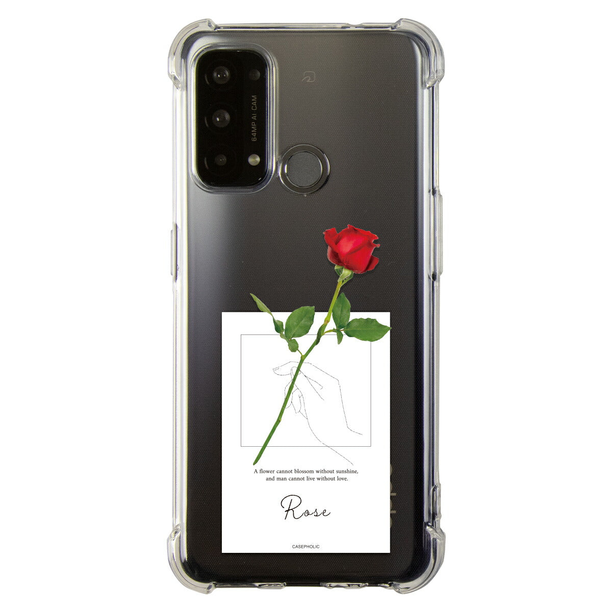 OPPO 名入れ対応 一輪花 スマホケース