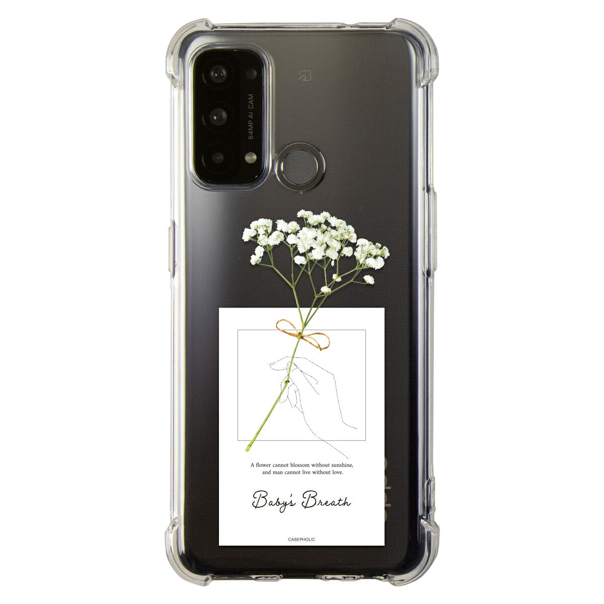 OPPO 名入れ対応 一輪花 スマホケース
