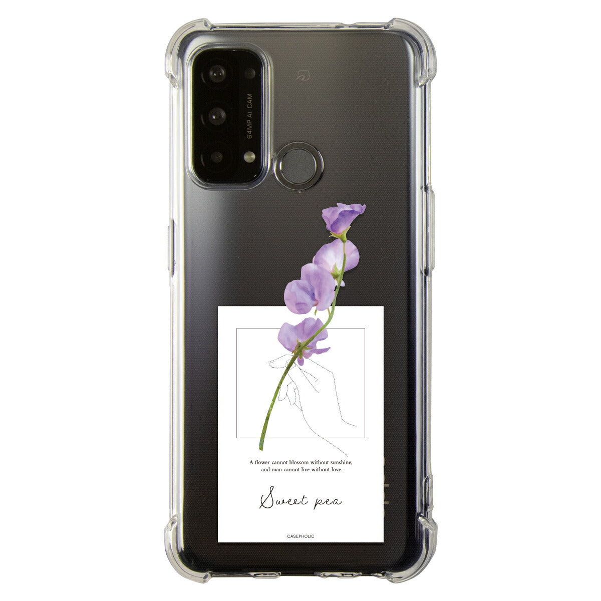 OPPO 名入れ対応 一輪花 スマホケース