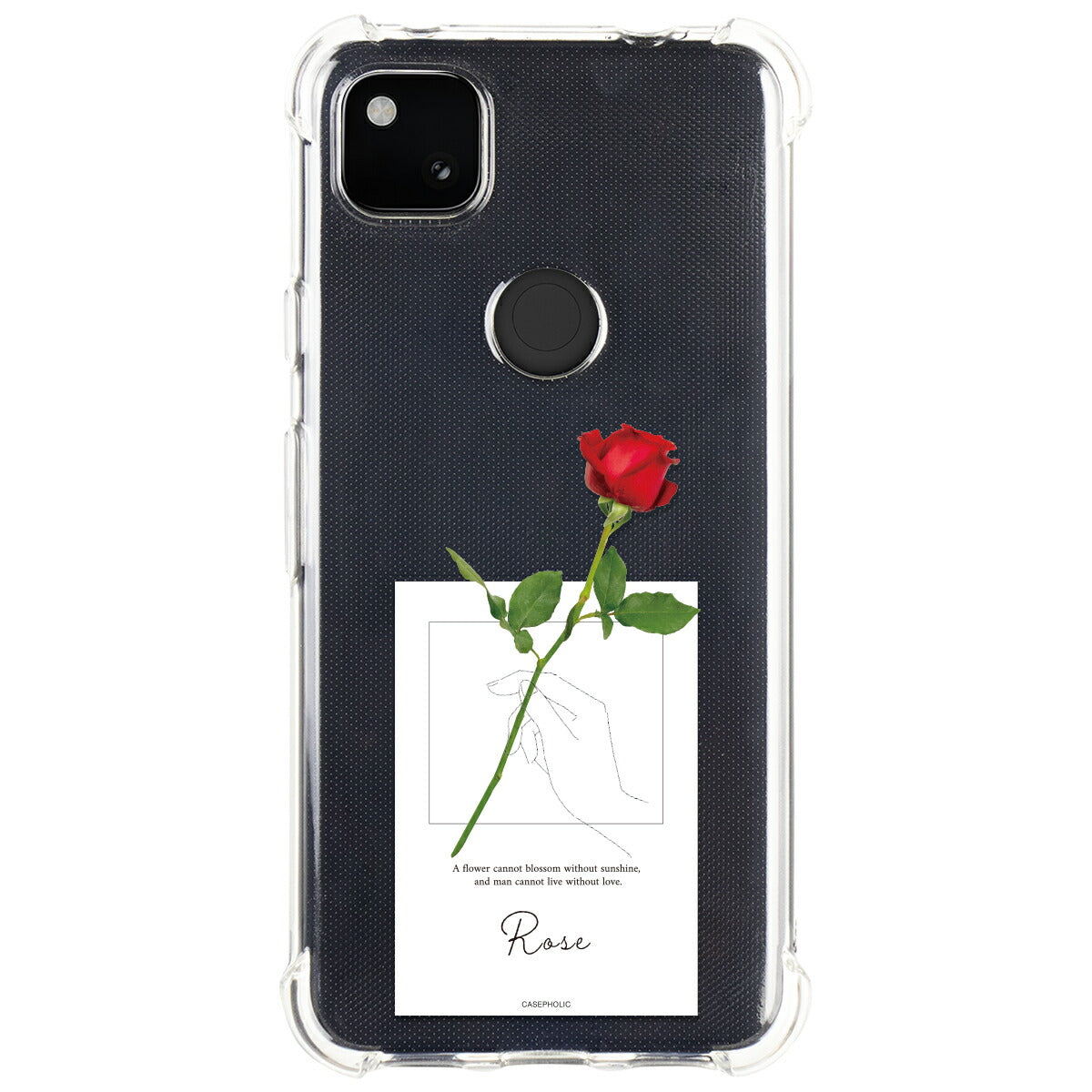 Google Pixel 名入れ対応 一輪花 スマホケース
