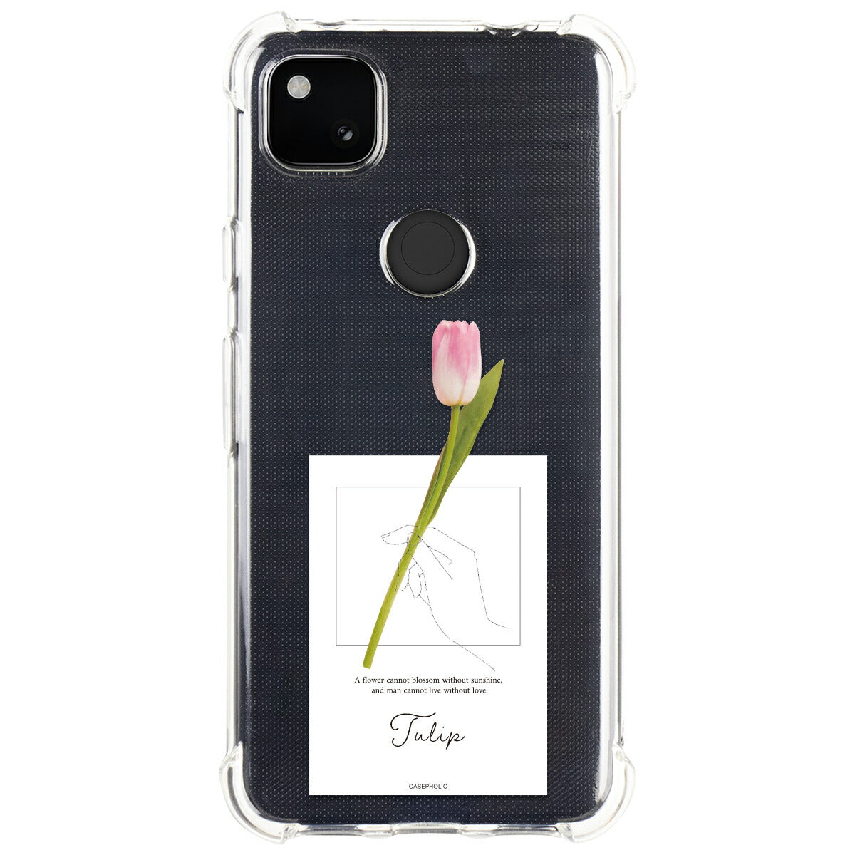 Google Pixel 名入れ対応 一輪花 スマホケース