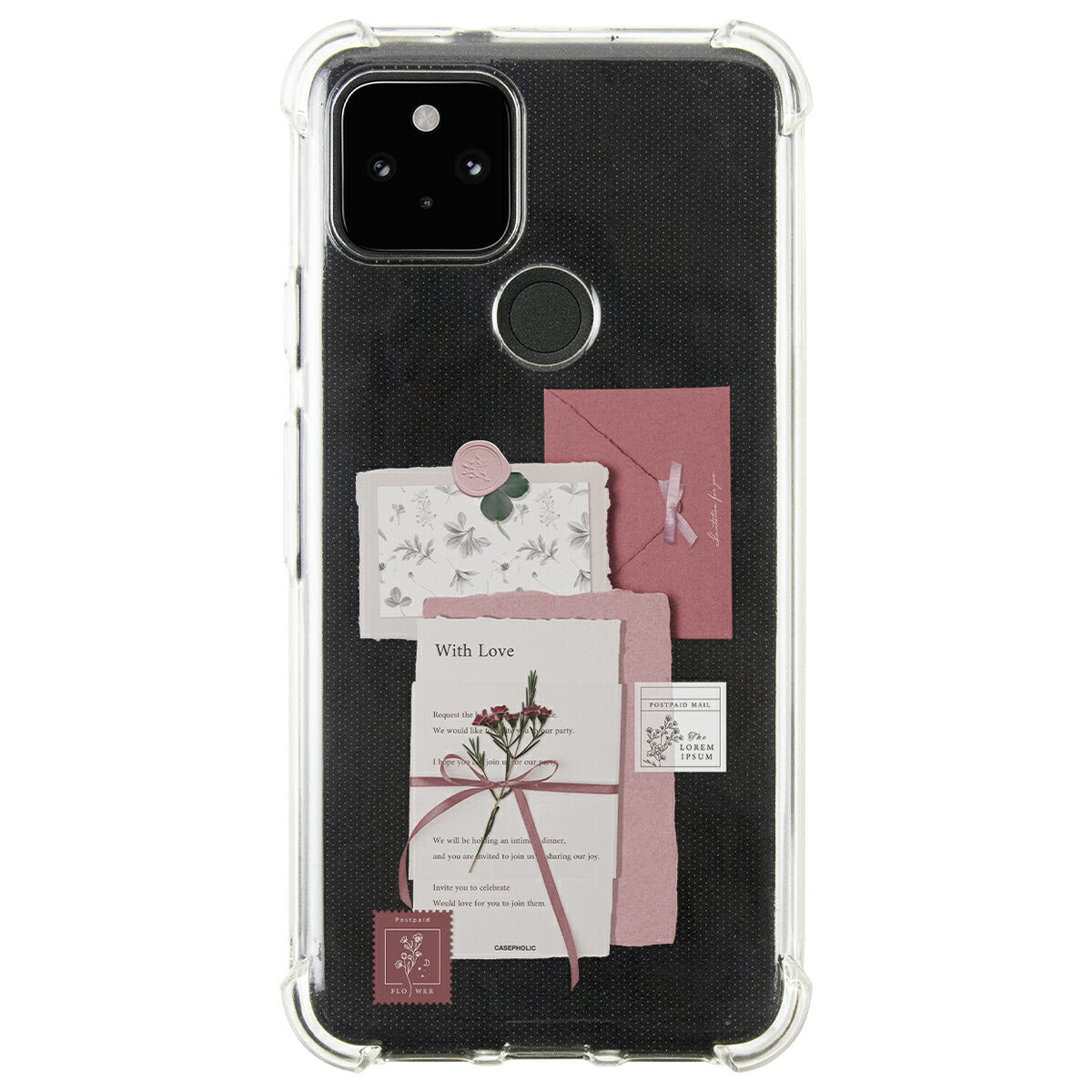 Google Pixel 8a/7a/6a クリアケース 招待状モチーフ