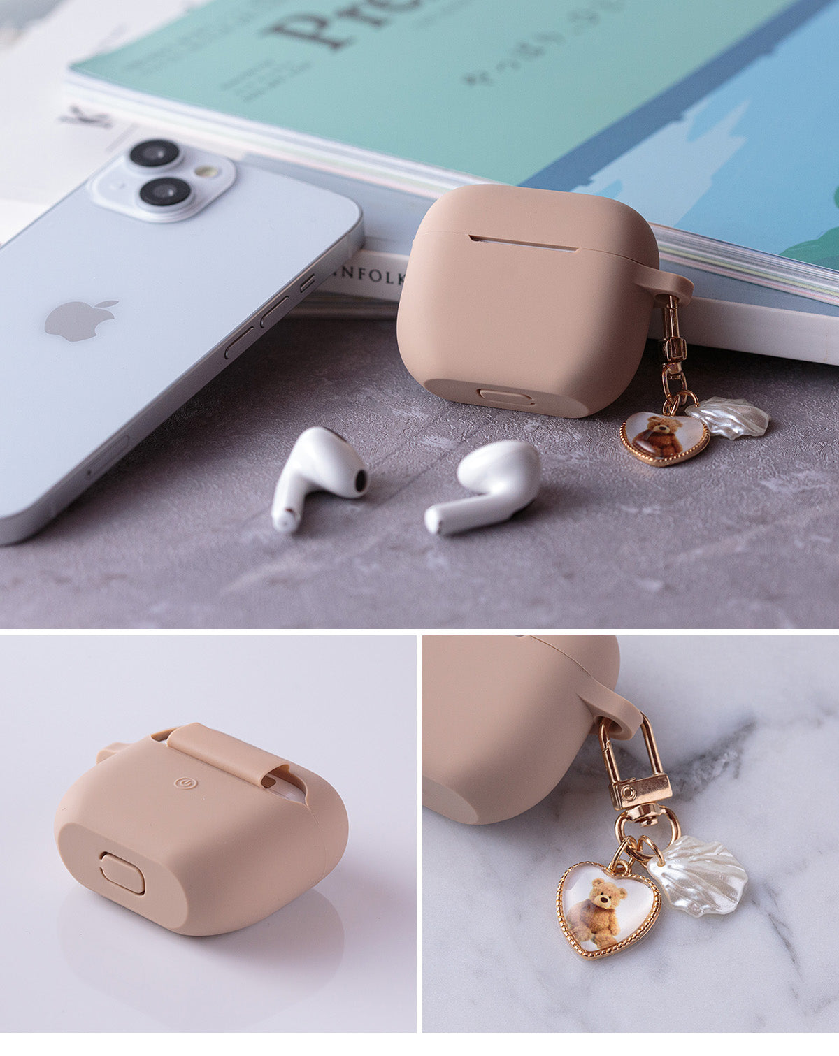 AirPods シリコンケース チャーム付き - 9