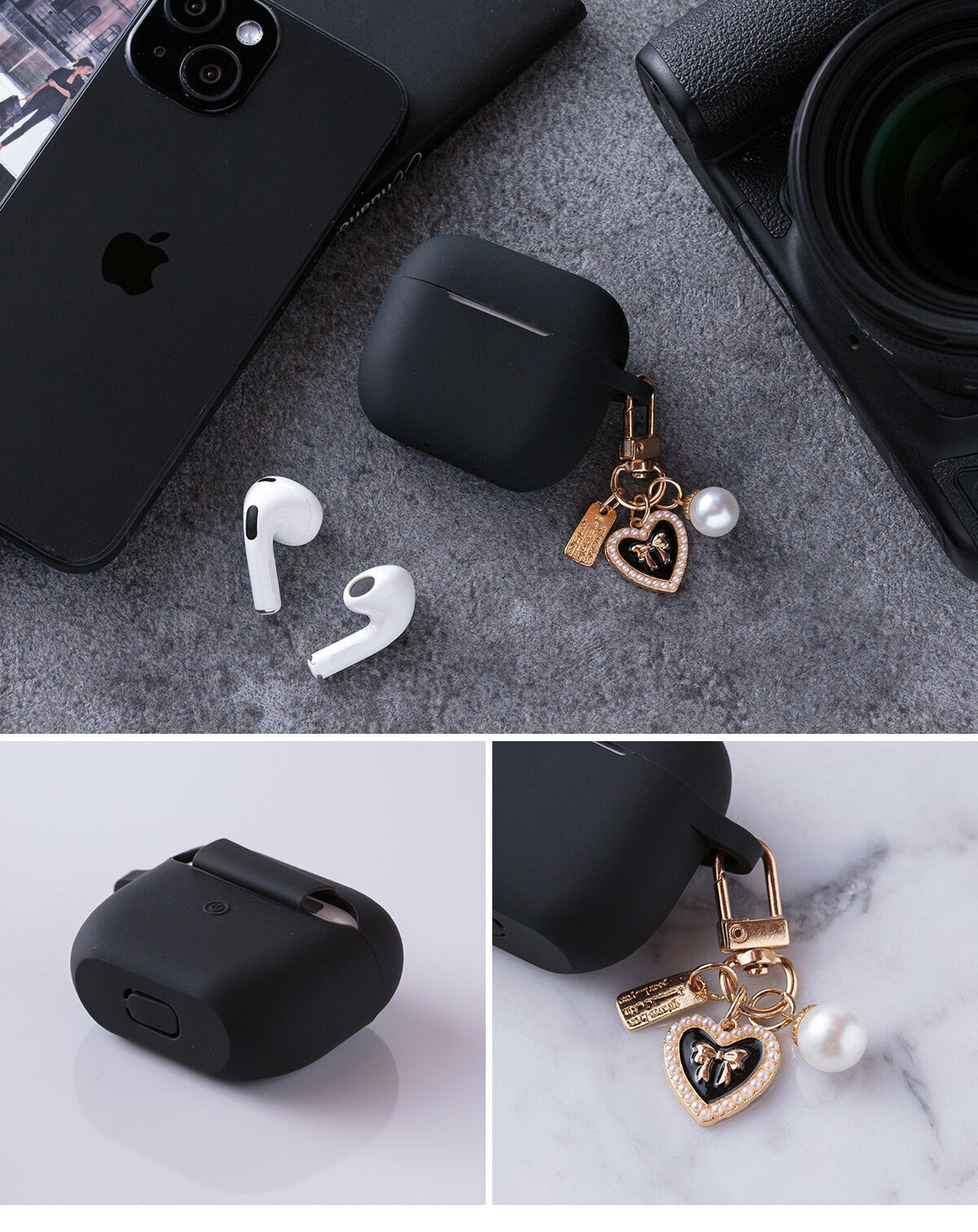 AirPods シリコンケース チャーム付き - 10