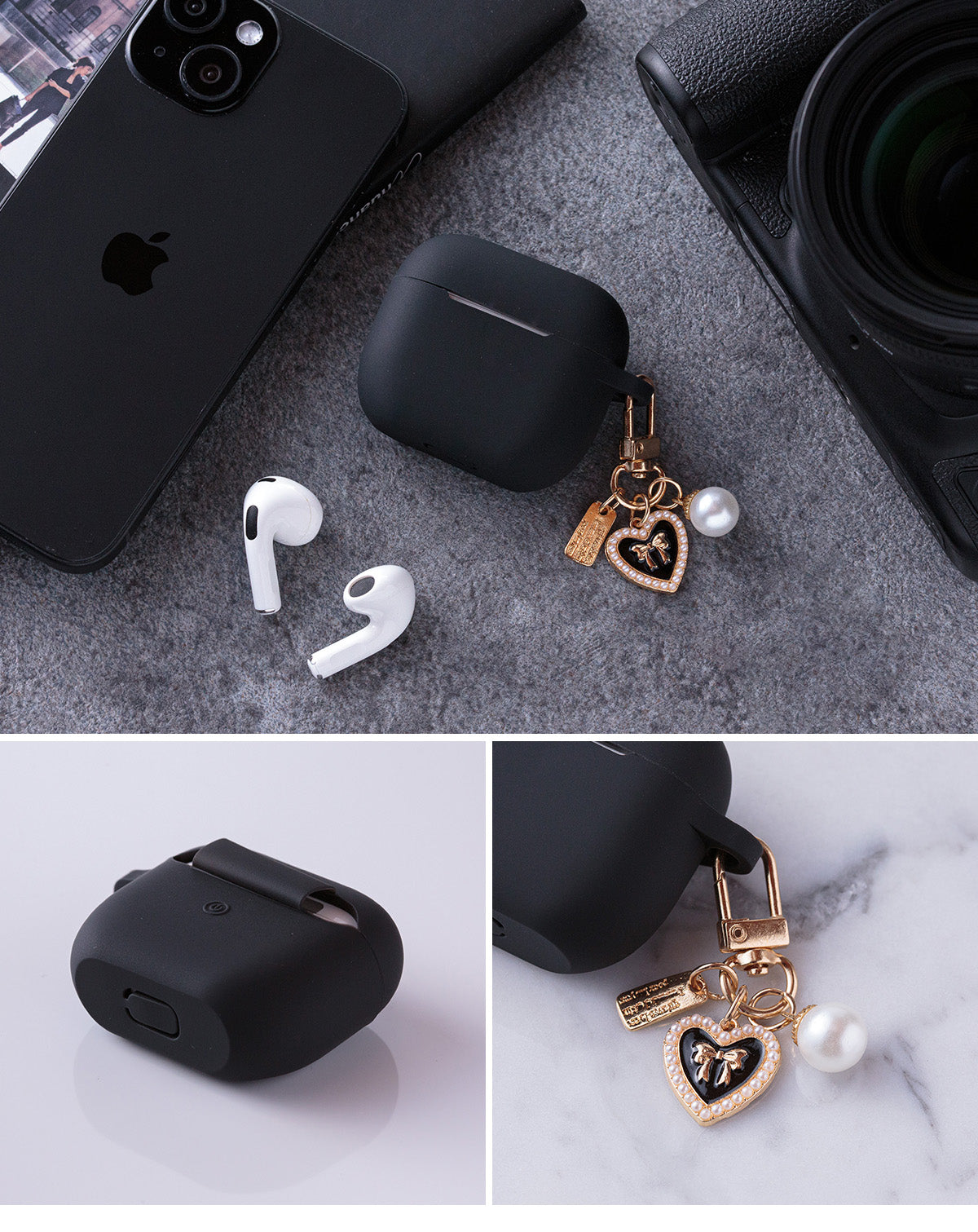 AirPods シリコンケース チャーム付き - 10