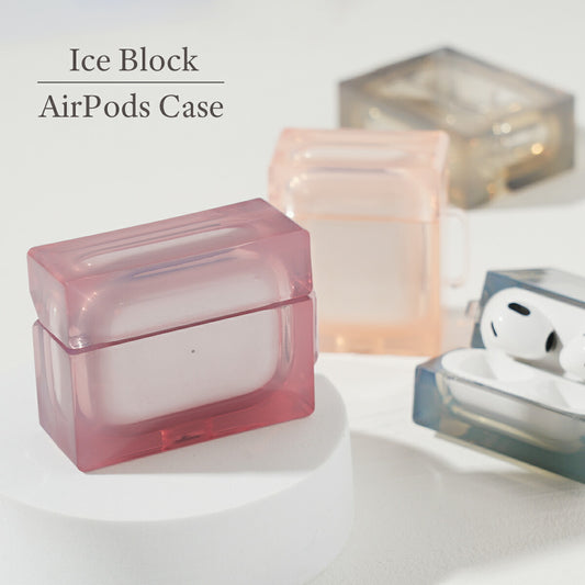 AirPods スクエア型 グラデーション TPU ケース