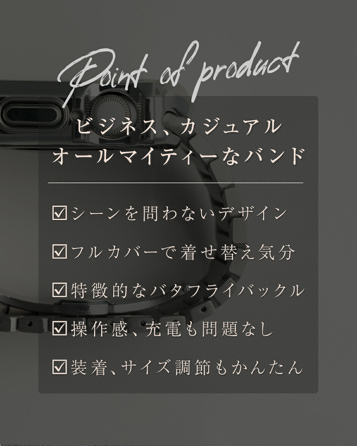 Apple Watch バンド メンズ メタル リンクブレスレット - 2