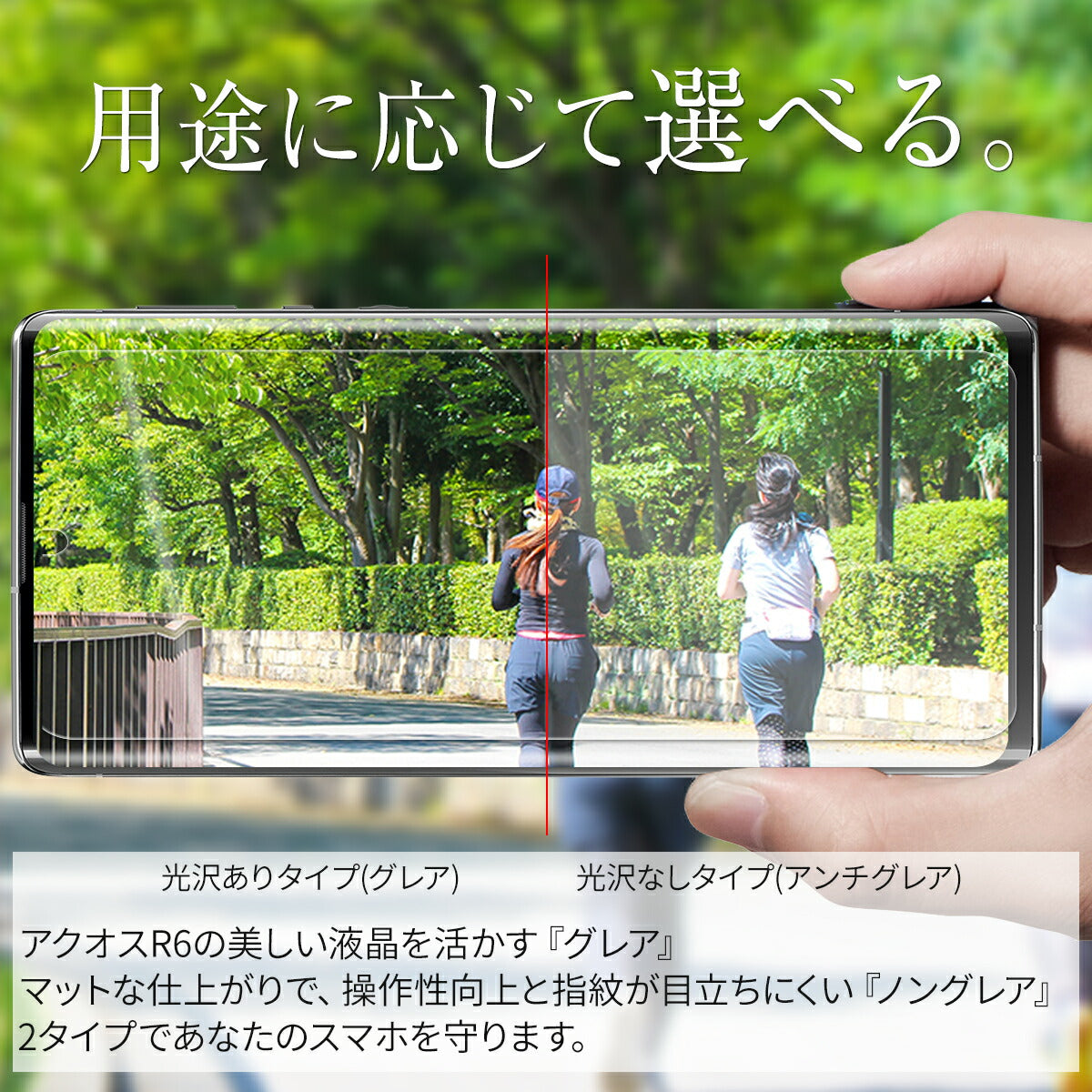 AQUOS R6 SH-51B 液晶保護フィルム 2枚セット - 2