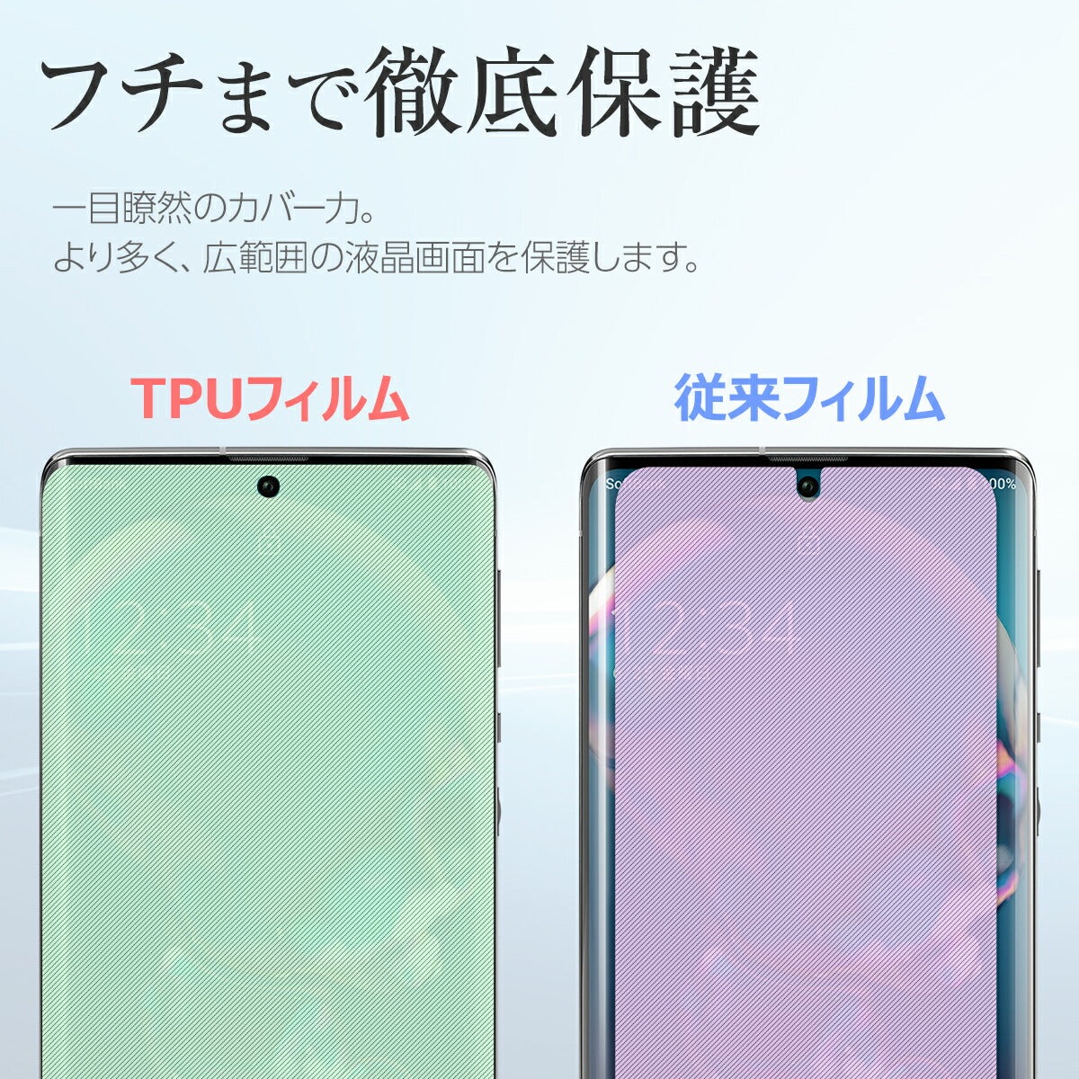 AQUOS R6 SH-51B 全面吸着 TPU液晶保護フィルム - 3