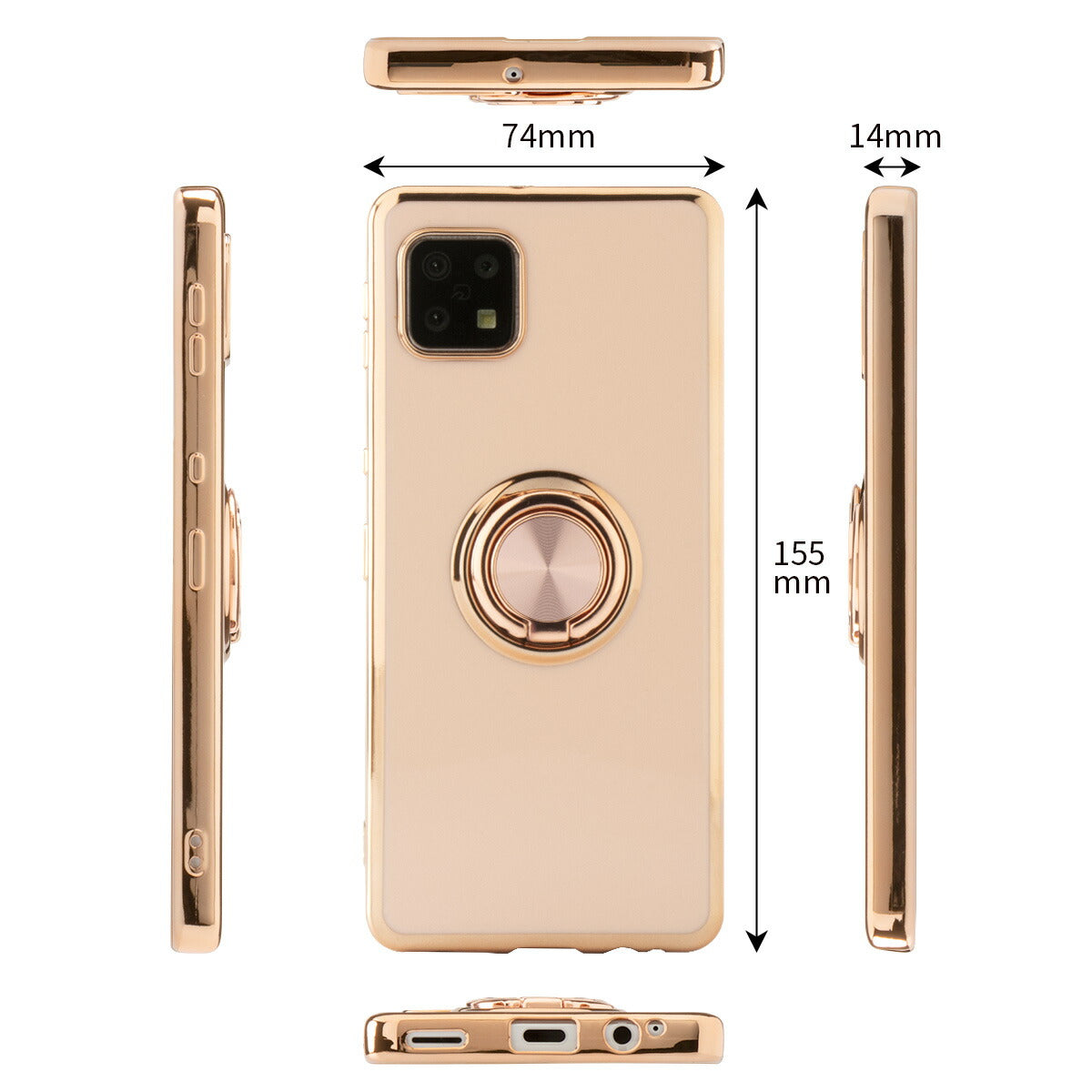 AQUOS sense6 耐衝撃メタルリングケース - 8