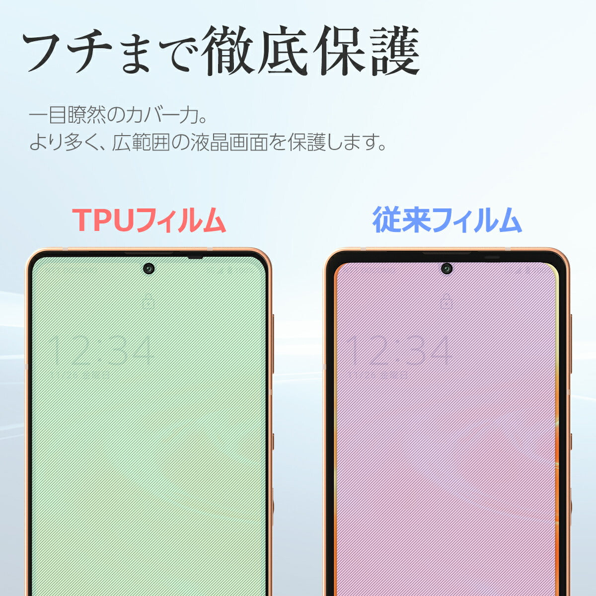 AQUOS sense6 保護フィルム TPU液晶保護フィルム - 3