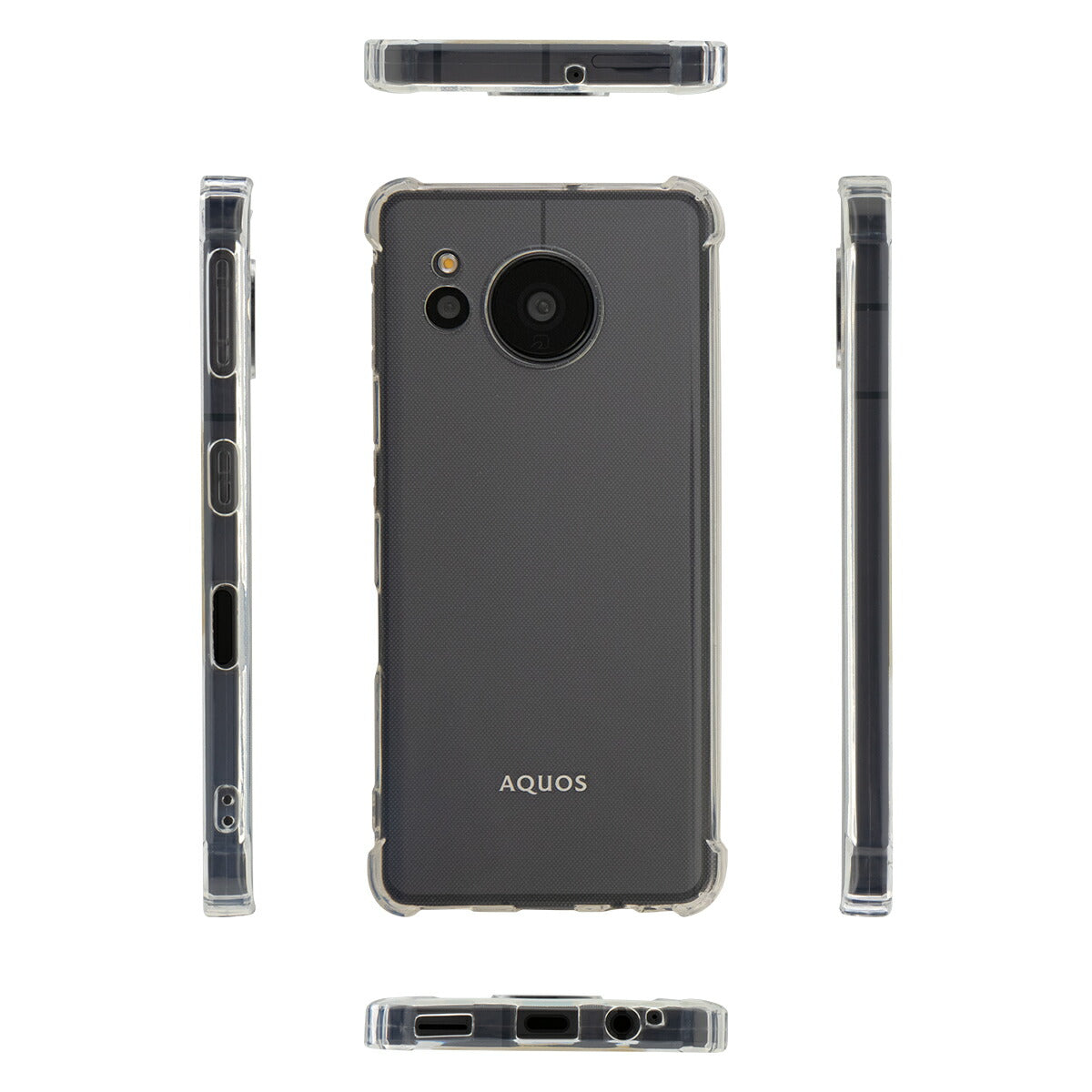AQUOS sense7/plus TPU クリアケース 耐衝撃 - 6