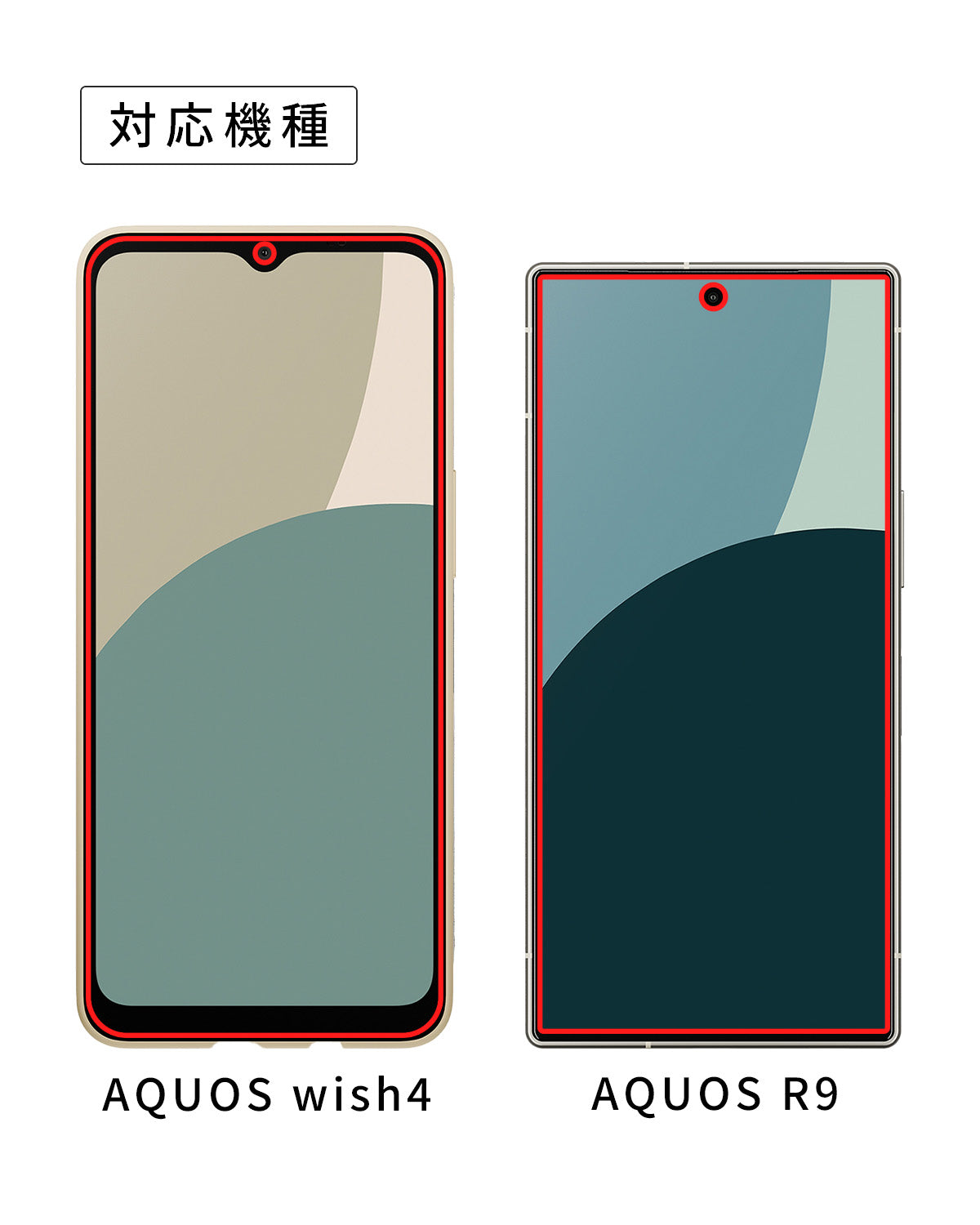 AQUOS wish4/R9 液晶保護フィルム ブルーライトカット 2枚セット - 7