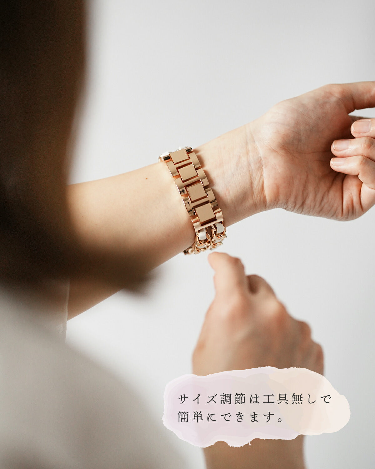 3COINS スマートウォッチ用レザーバンド - 3