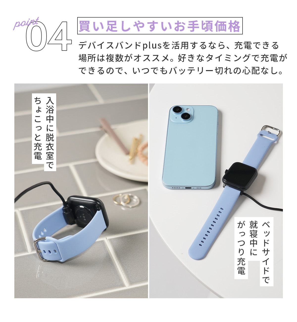 3COINS デバイスバンドplus用充電器 - 8