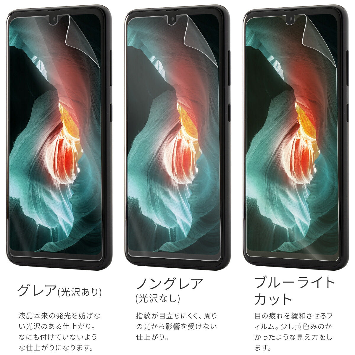 Galaxy A22 5G SC-56B 液晶保護フィルム 2枚セット - 6