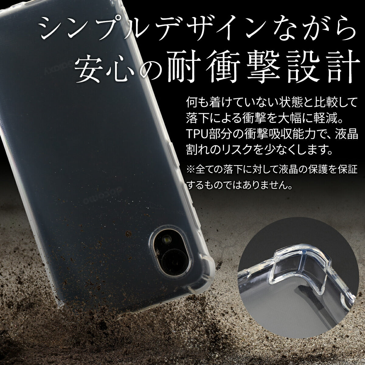Galaxy A22 5G SC-56B TPUクリアケース - 2