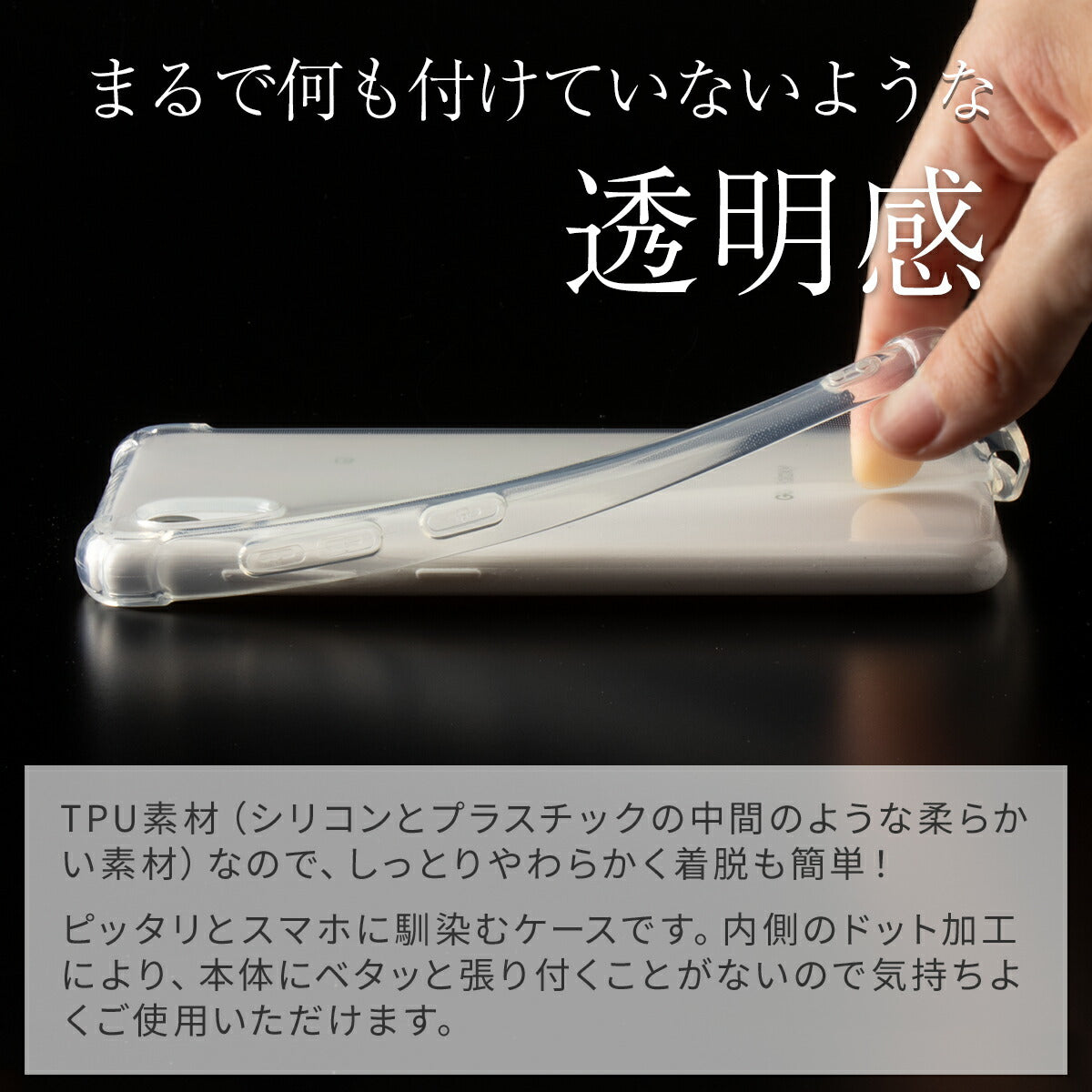 Galaxy A22 5G SC-56B TPUクリアケース - 3