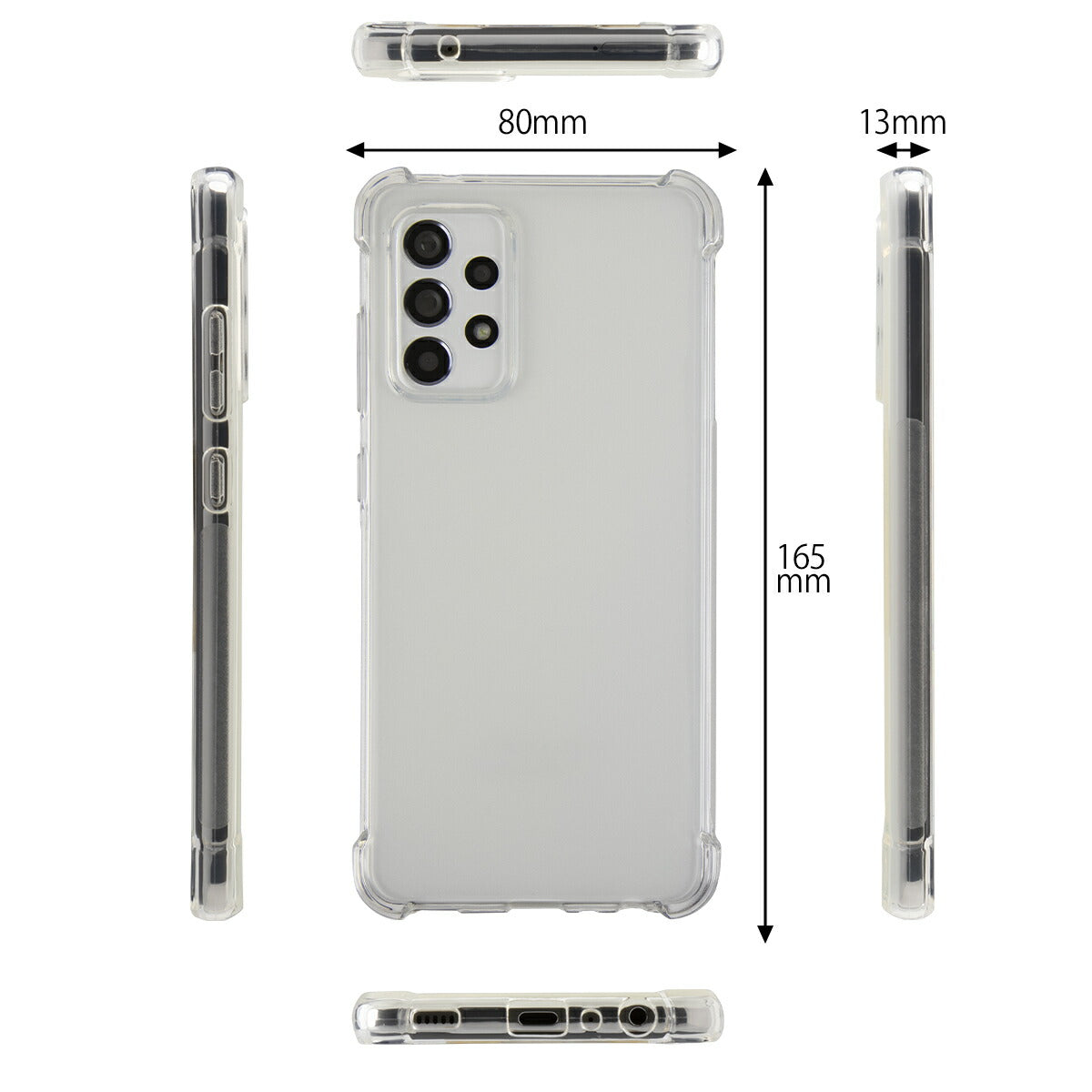 Galaxy A52 耐衝撃 TPUクリアスマホケース - 5