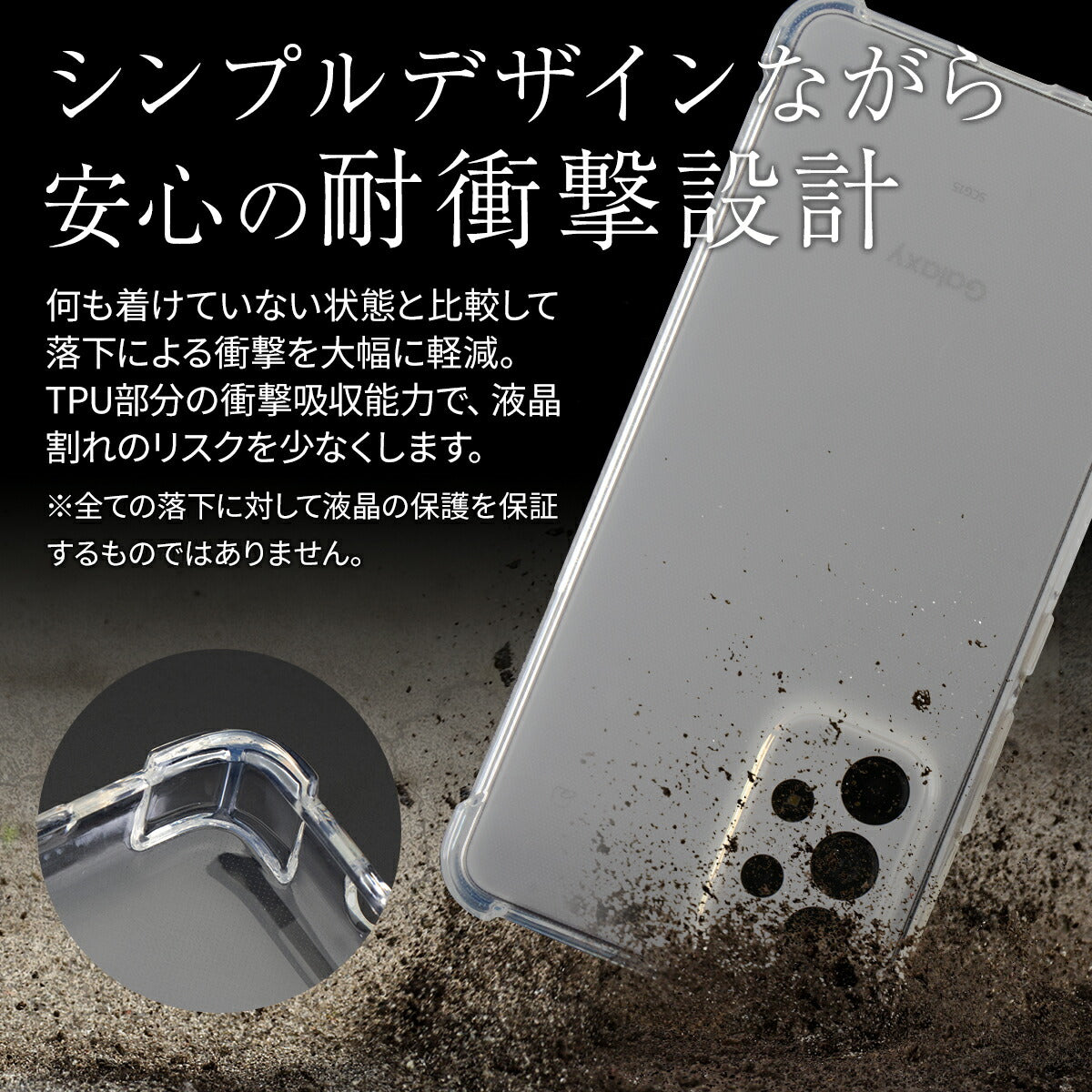 Galaxy A53 5G SC-53C SCG15 耐衝撃クリアTPUスマホケース - 2