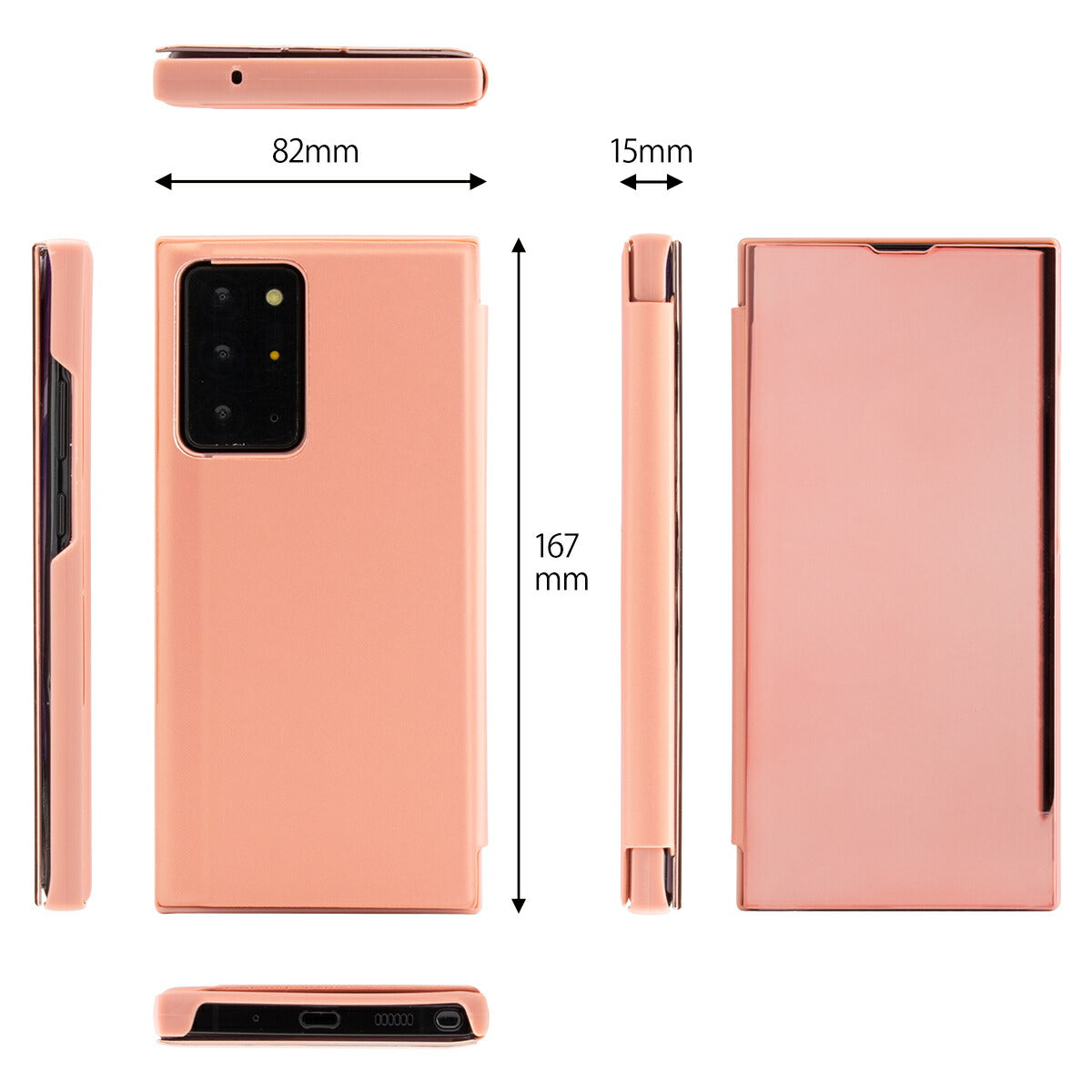Galaxy Note20 Ultra 5G 半透明手帳型ケース - 8
