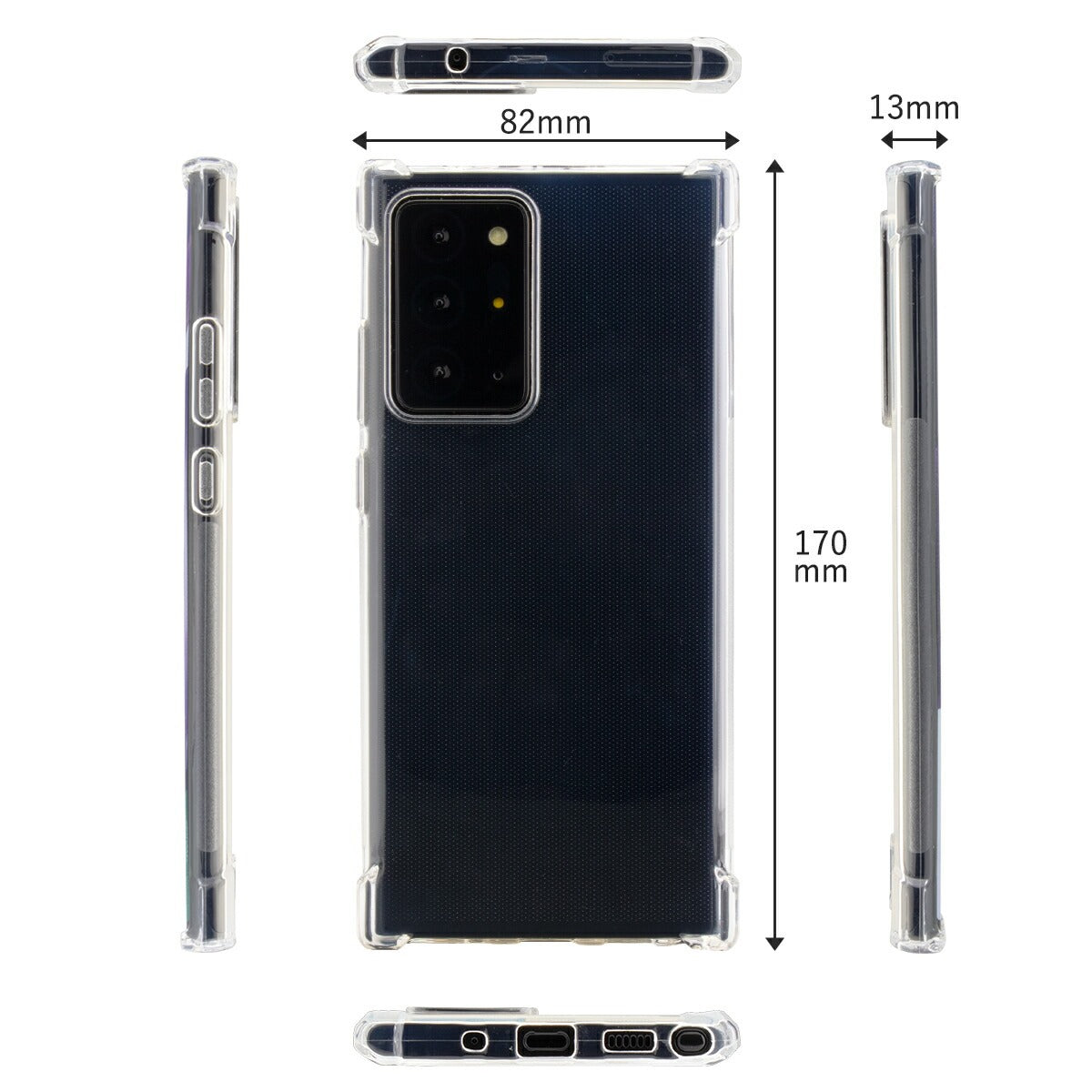 Galaxy Note20 Ultra 5G TPUクリアケース - 5
