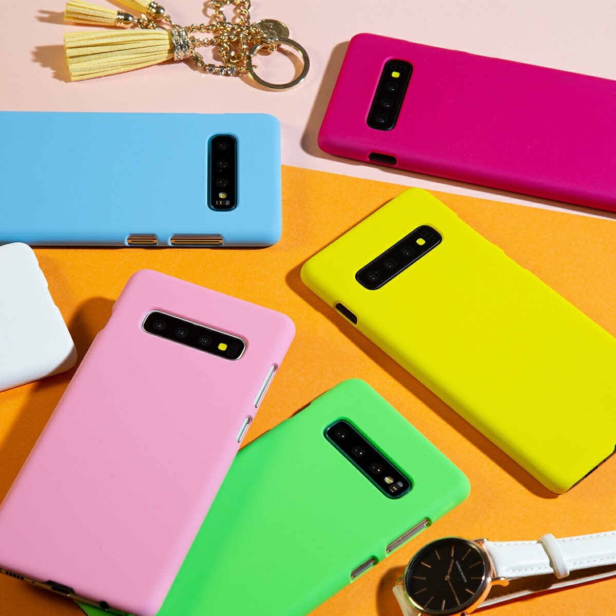 Galaxy S10 カラフルハードケース - 3