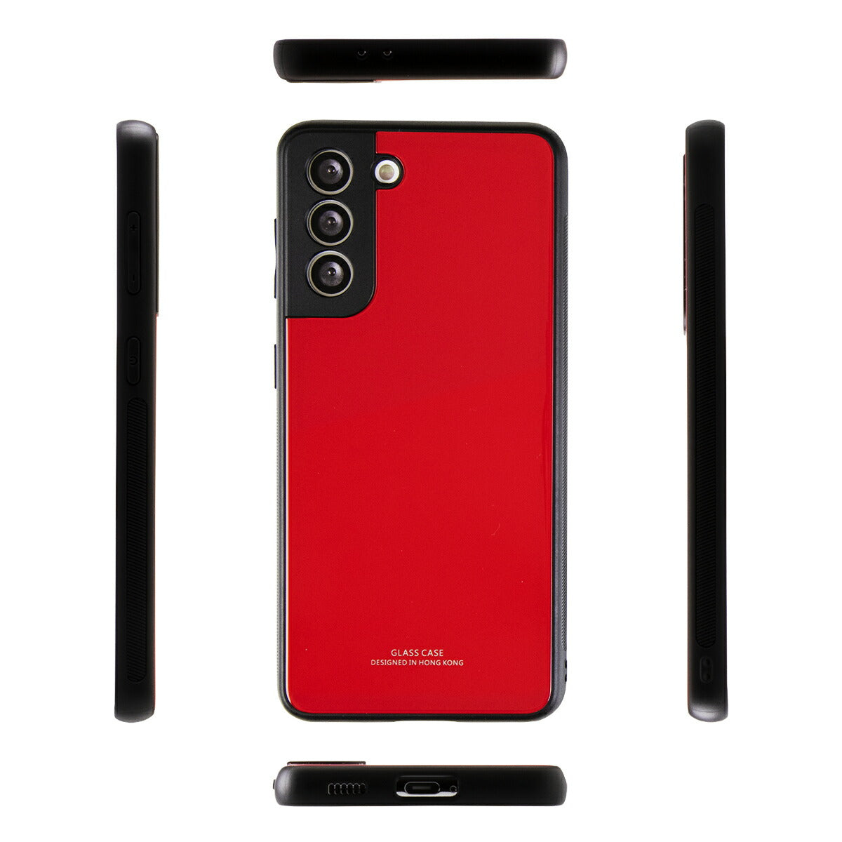 Galaxy S21シリーズ 背面9Hガラスケース 耐衝撃スマホケース - 8
