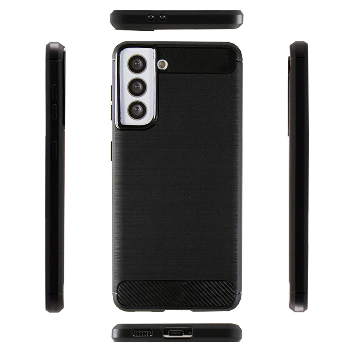 Galaxy S21 カーボン調TPUケース 耐衝撃ソフトケース - 8