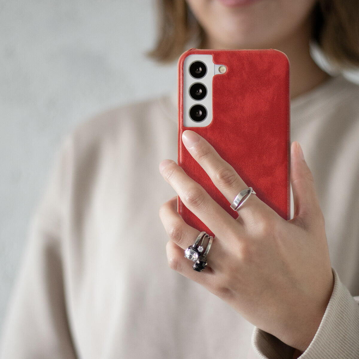 Galaxy S22/S22 Ultra レザーハードケース - 3
