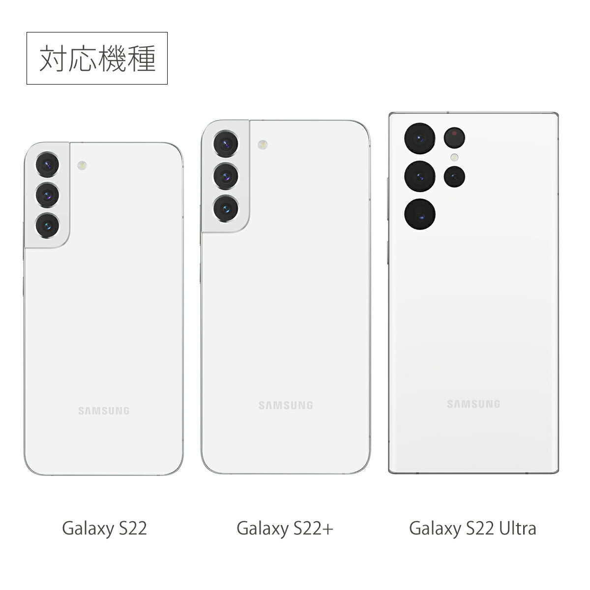 Galaxy S22 / S22 Ultra カメラレンズ保護ガラスフィルム - 6