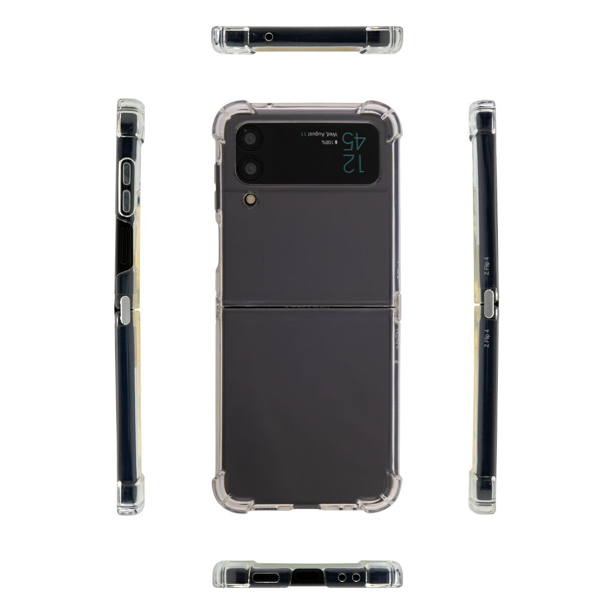 Galaxy Z Flip4 耐衝撃 TPU クリアケース - 5