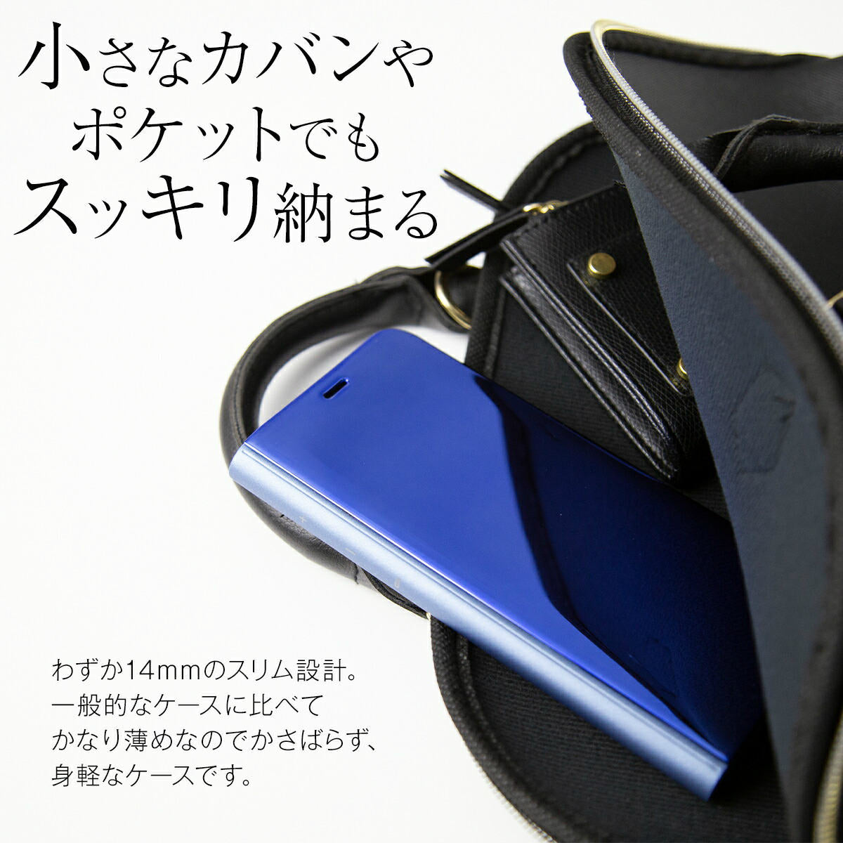 Galaxy S7 edge 半透明手帳型スマホケース - 6