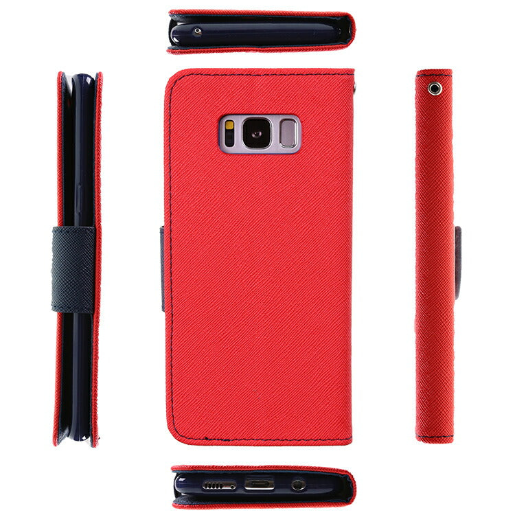Galaxy S8 / S8+ 手帳型スマホケース コンビネーションカラー - 6