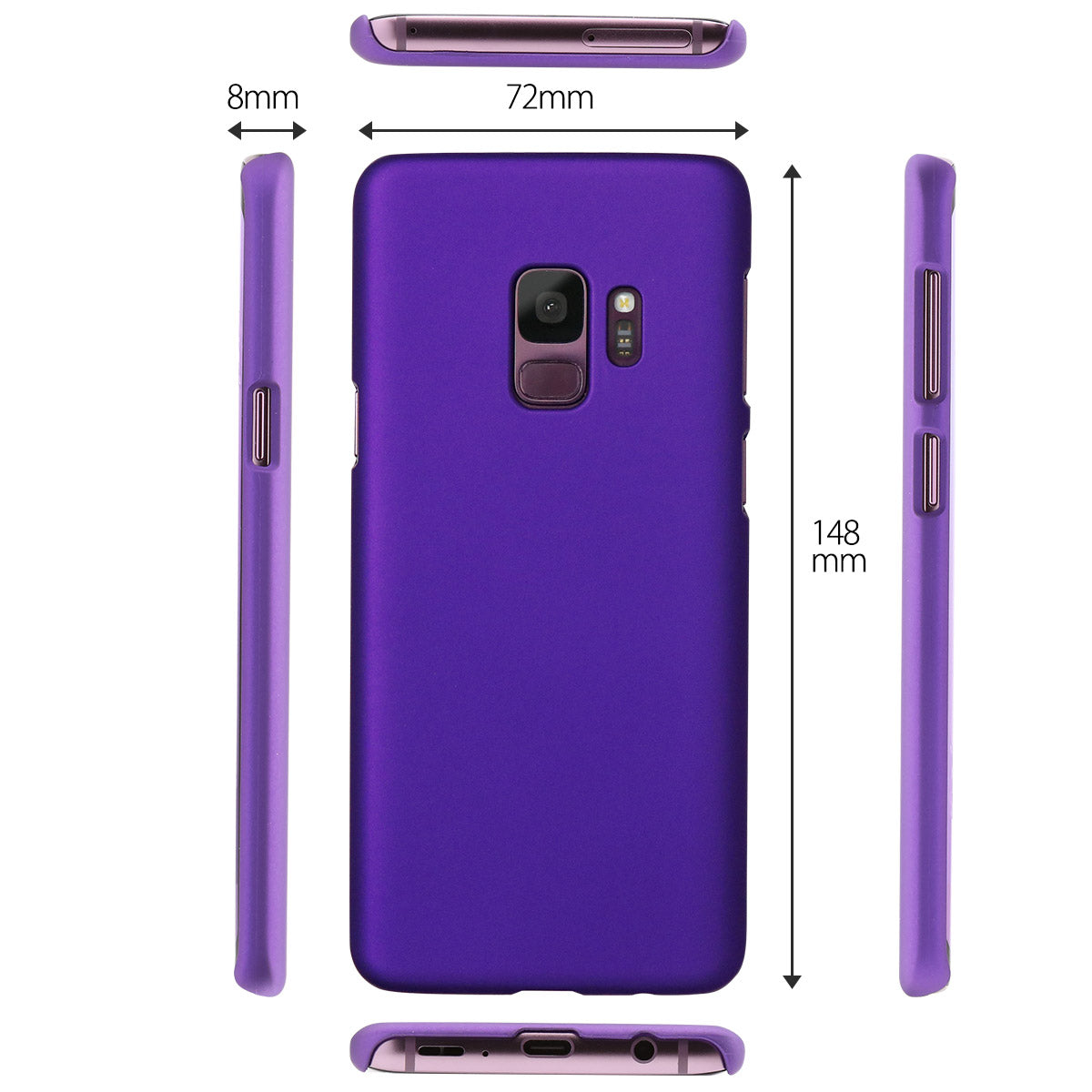 Galaxy S9 スマホケース カラフルハードカバー - 7