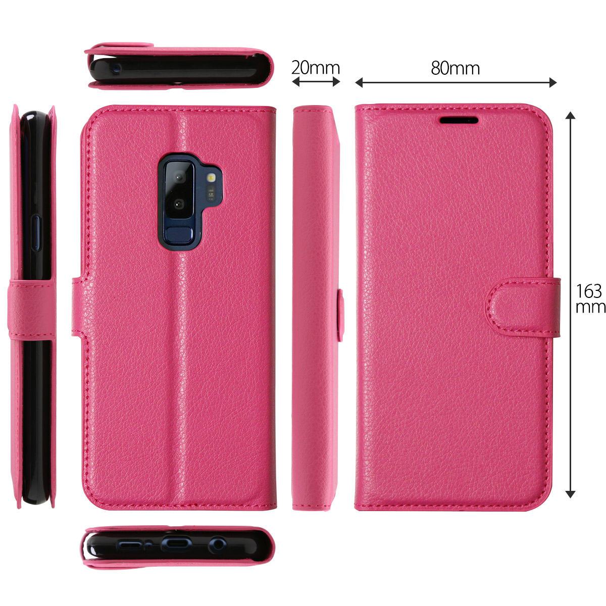 Galaxy S9+ レザー手帳型ケース - 9