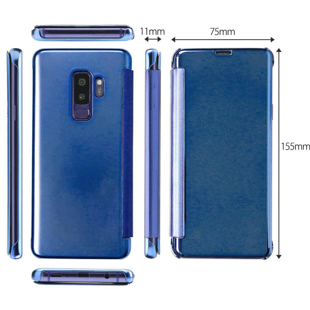 Galaxy S9+ 半透明手帳型スマホケース - 8