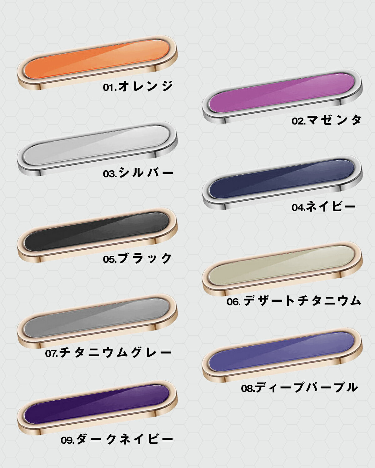 iPhone カメラコントロールボタン保護カバー メタルタイプ - 7