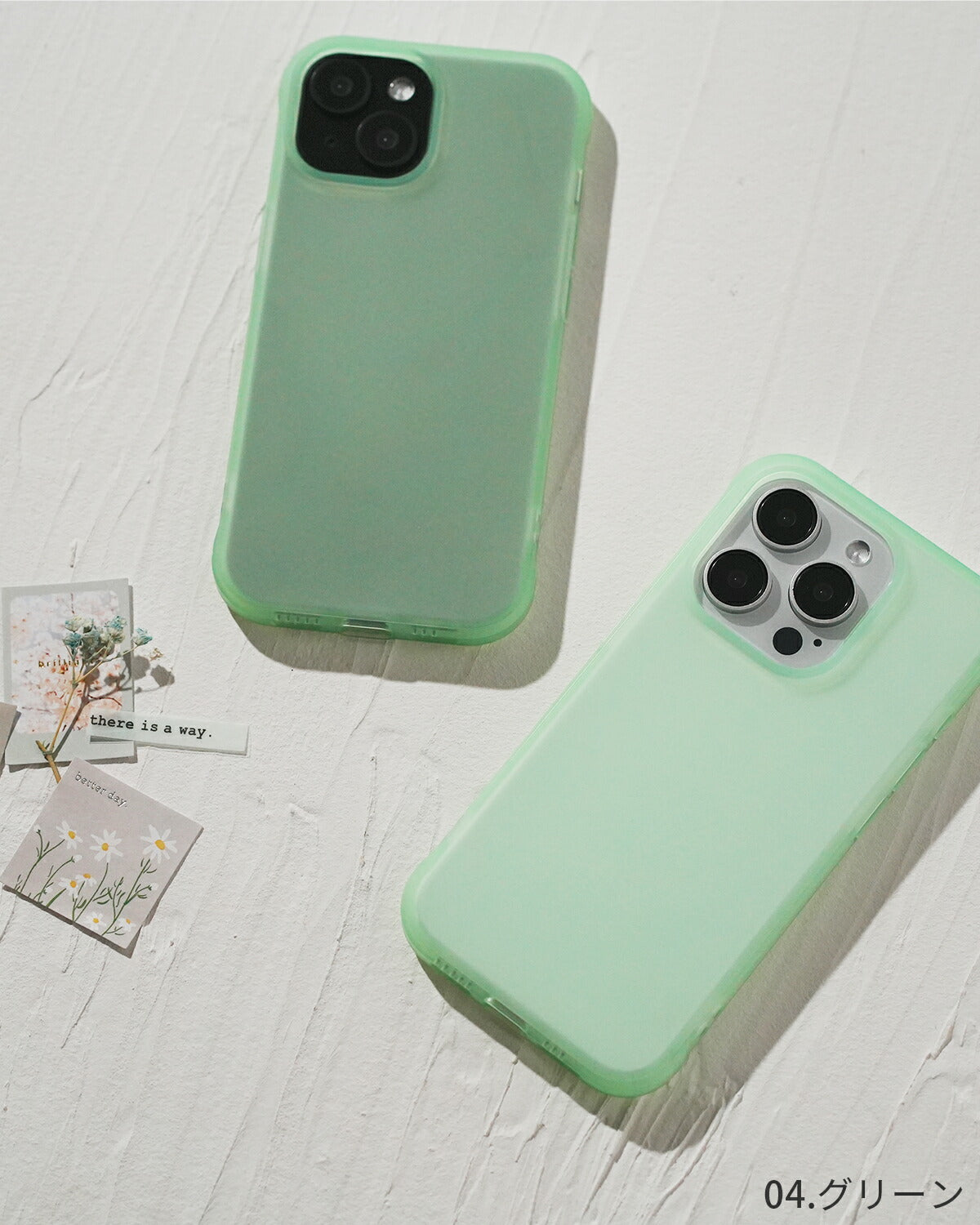iPhone マットクリアカラーケース - 11
