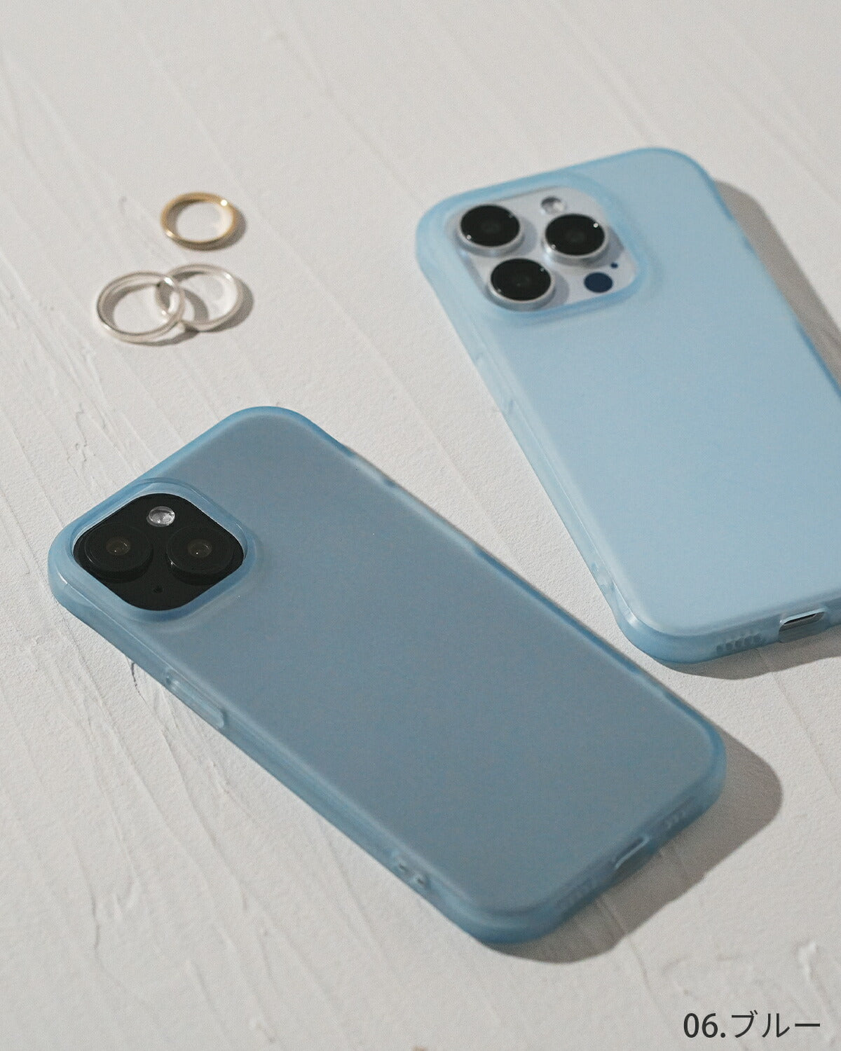 iPhone マットクリアカラーケース - 13