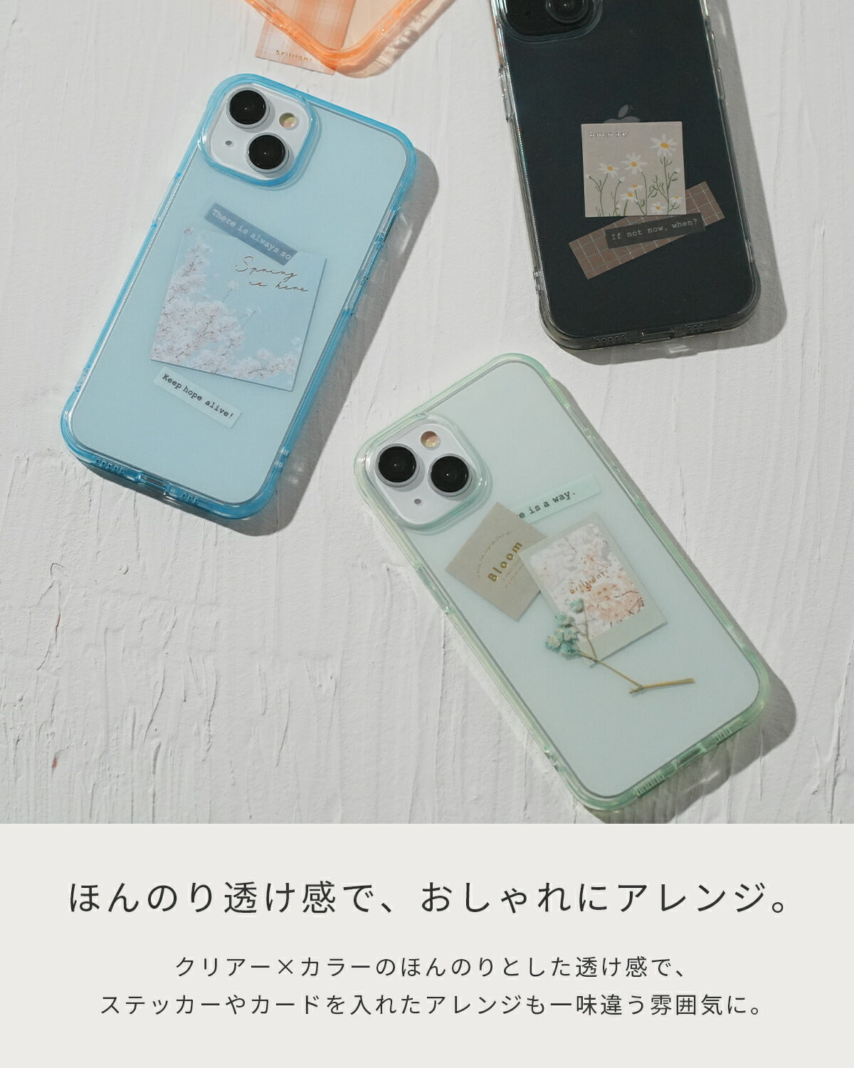 iPhone クリアカラーケース - 3